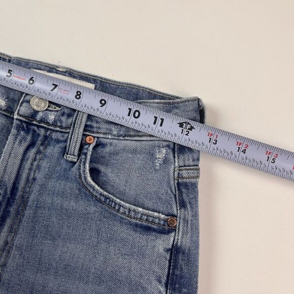 Mother Superior High Waisted Rider Skimp Jeans 25 Straight The Confession Wash - Picture 9 of 16